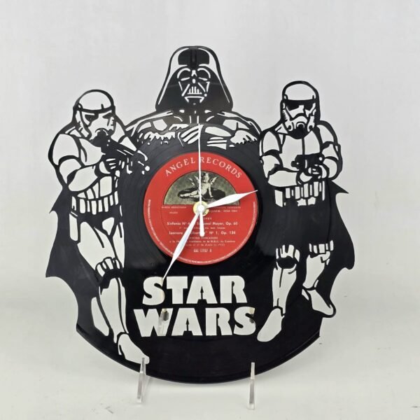 Lote #139 Reloj en disco de vinilo Star Wars - Imagen 2
