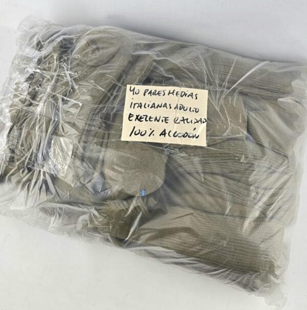 Lote # 81 Bolsa con 40 pares de medias italianas - Imagen 3