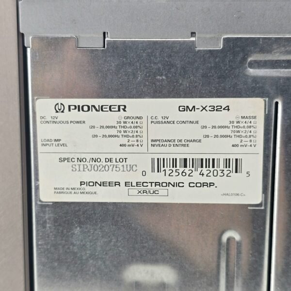 Lote # 05 Potencia Pioneer GM-X324 - Imagen 6