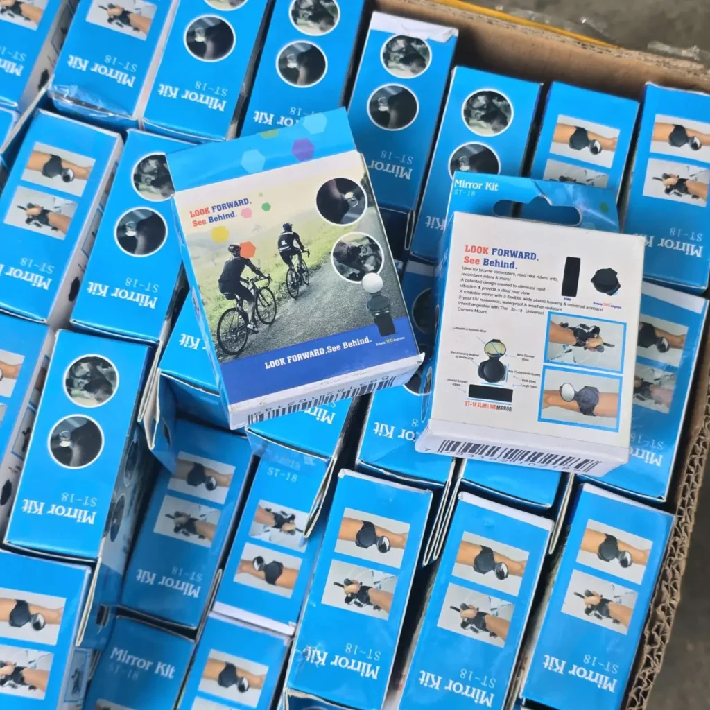 Cajas de kits de espejos retrovisores ST-18 para bicicleta. by Remates Narvaja