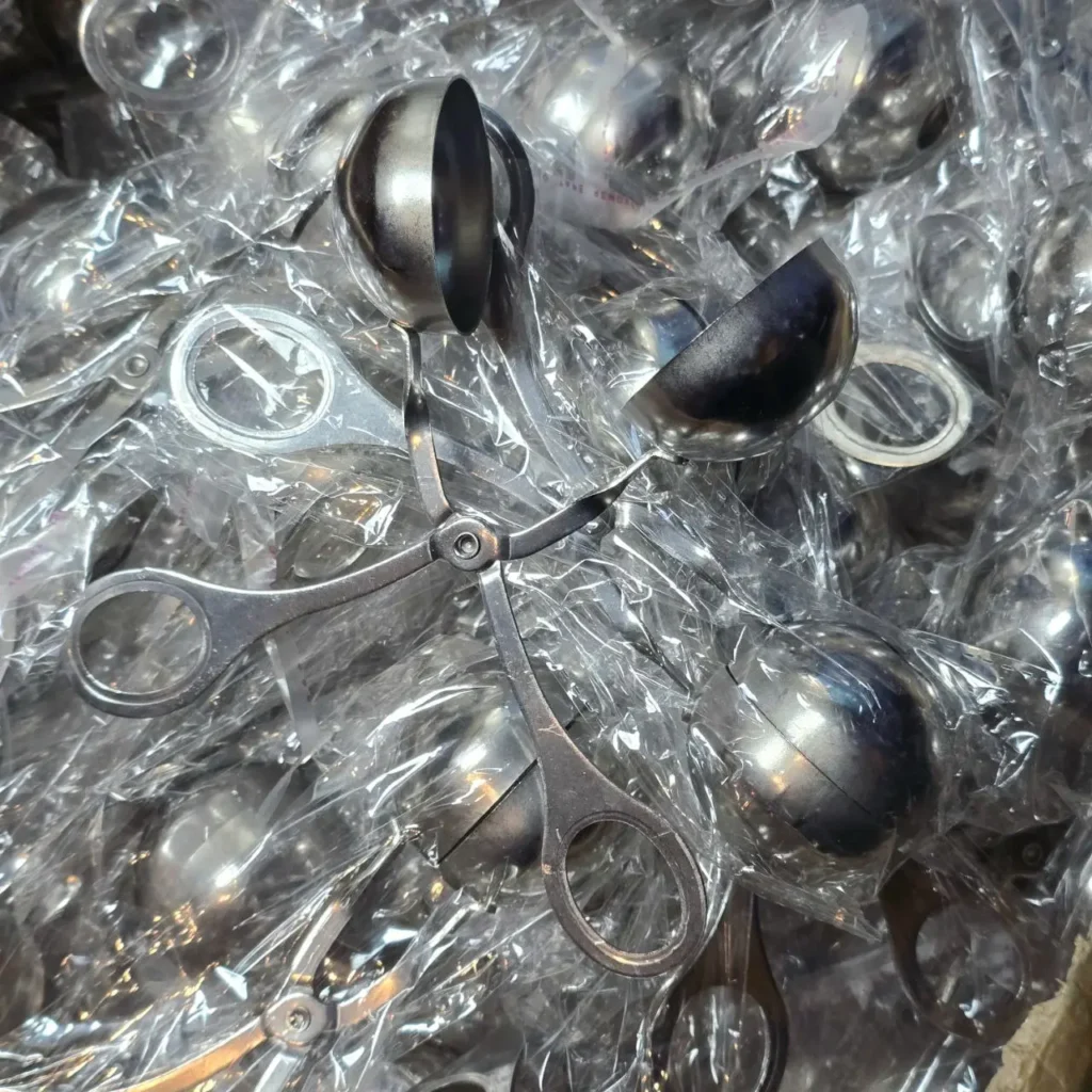 Cucharas para hacer bolas de acero inoxidable empaquetadas individualmente. by Remates Narvaja