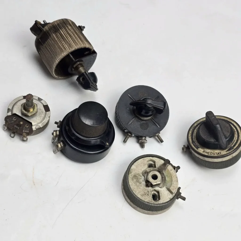 Colección de rheostatos y potenciómetros vintage. by Remates Narvaja