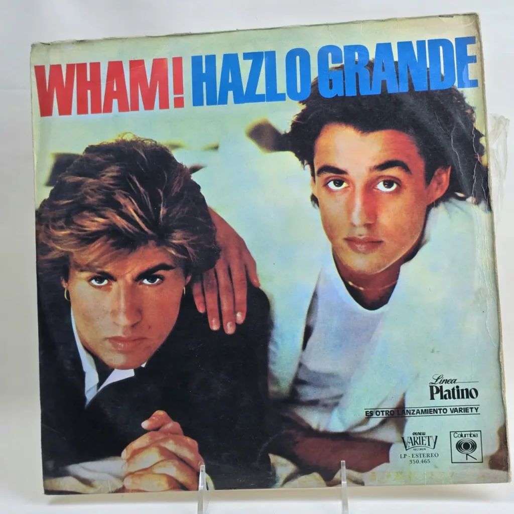 Portada del disco de vinilo Wham! Hazlo Grande con George Michael y Andrew Ridgeley. by Remates Narvaja