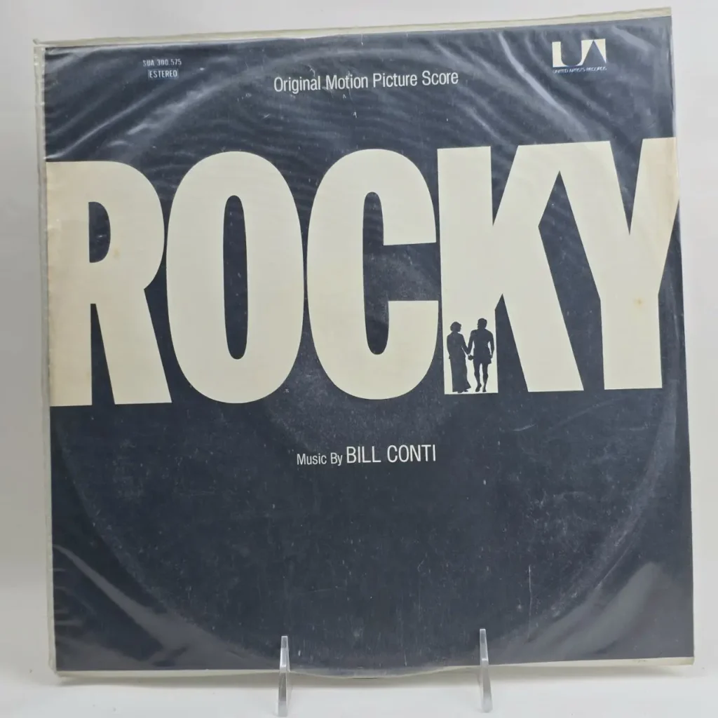 Cubierta de álbum de vinilo Rocky Original Motion Picture Score por Bill Conti. by Remates Narvaja
