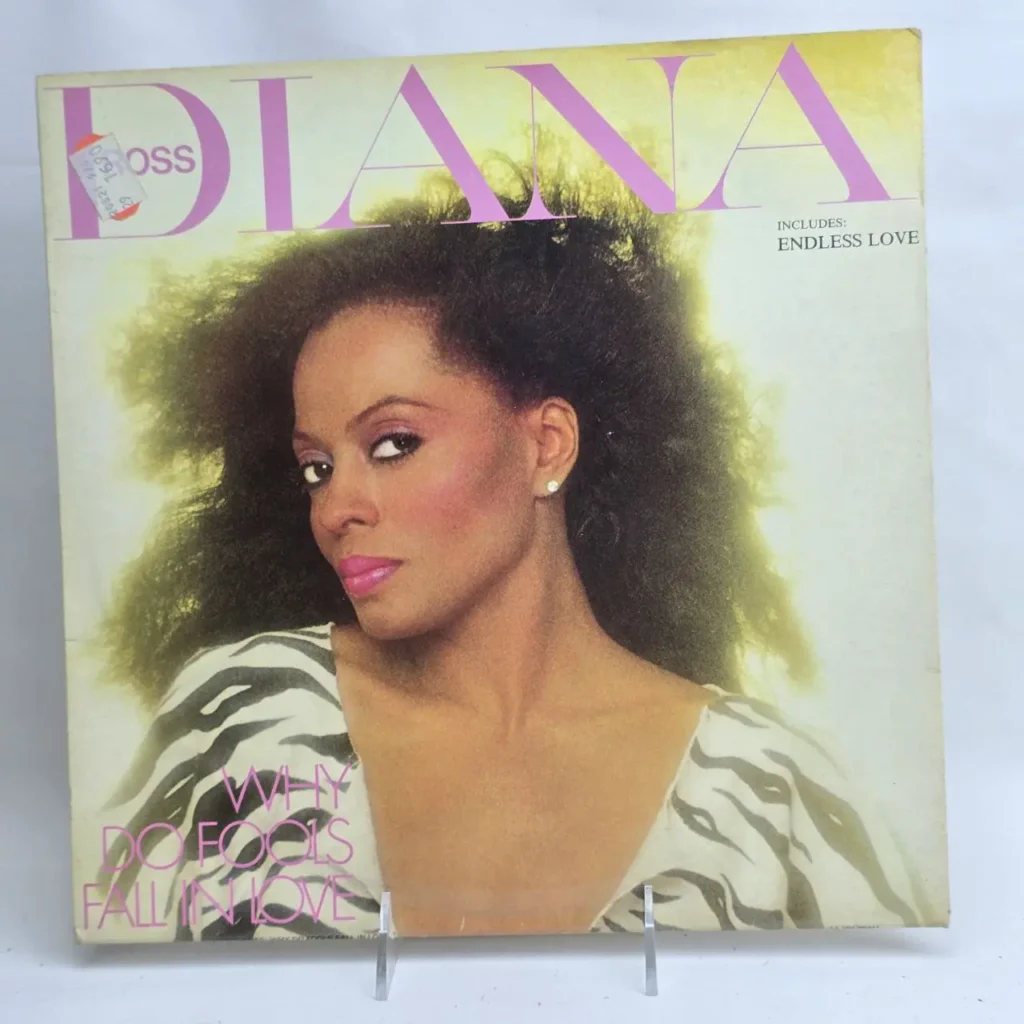 Diana Ross Why Do Fools Fall in Love album cover, featuring Endless Love. by Remates Narvaja