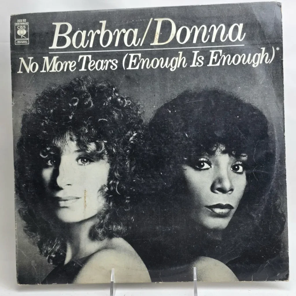 Portada del disco Barbra/Donna 'No More Tears (Enough Is Enough)'. by Remates Narvaja