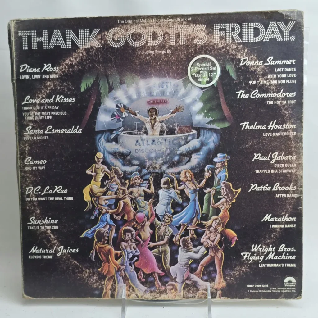Portada del álbum de vinilo Thank God It's Friday, banda sonora original de la película disco con Donna Summer. by Remates Narvaja