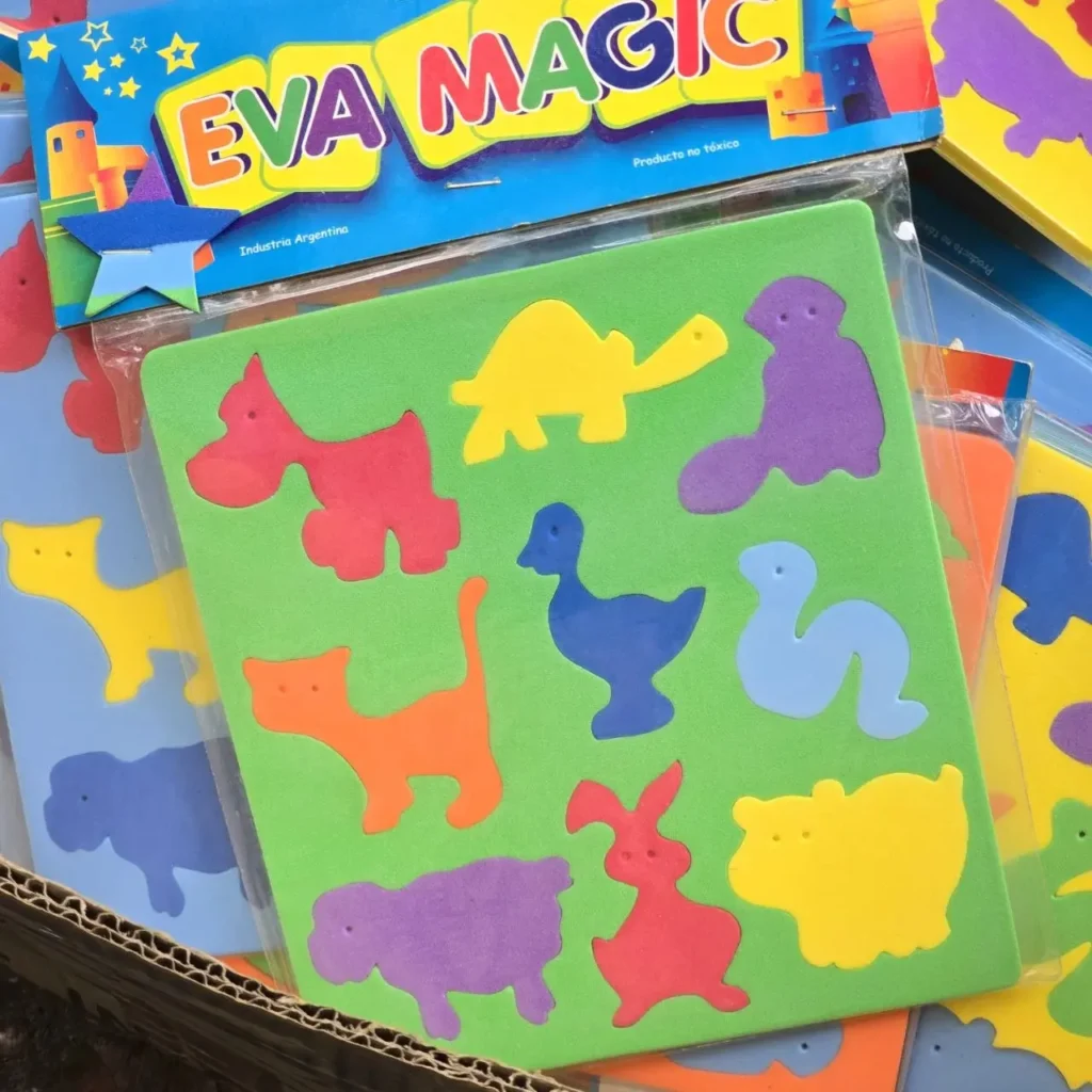 EVA MAGIC figuras de animales de goma EVA coloridas para manualidades. by Remates Narvaja