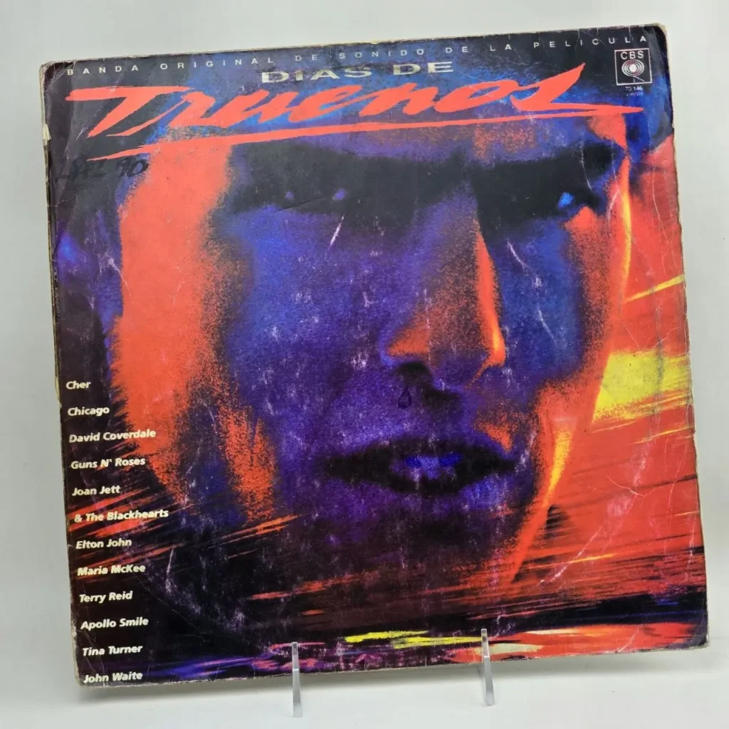 Álbum vinilo banda sonora original Días de Trueno con Cher, Guns N' Roses, Elton John, Tina Turner. by Remates Narvaja