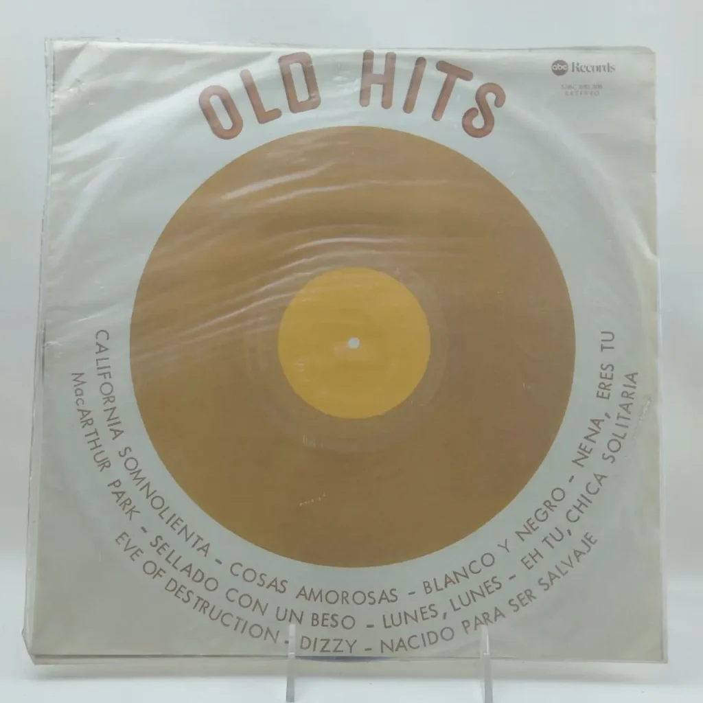 Disco de vinilo "Old Hits" de abc Records, sellado en plástico, con canciones clásicas como "California Somnolienta" y "Mac by Remates Narvaja