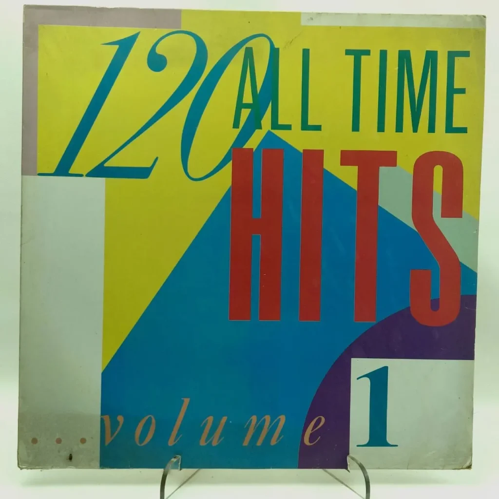 Portada de álbum colorida con el título "120 All Time Hits Volume 1". by Remates Narvaja