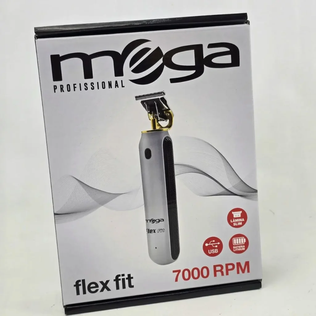 Trimmer profesional Mega Profissional Flex Fit con lámina delgada, USB, batería de litio y 7000 RPM. by Remates Narvaja