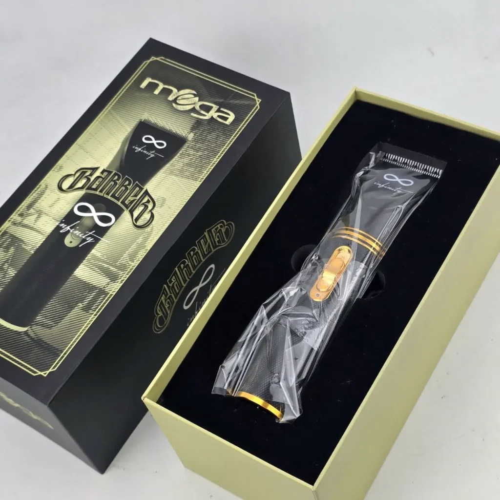 Cortapelos profesional MEGA BARBER infinity nuevo en caja negra y dorada. by Remates Narvaja