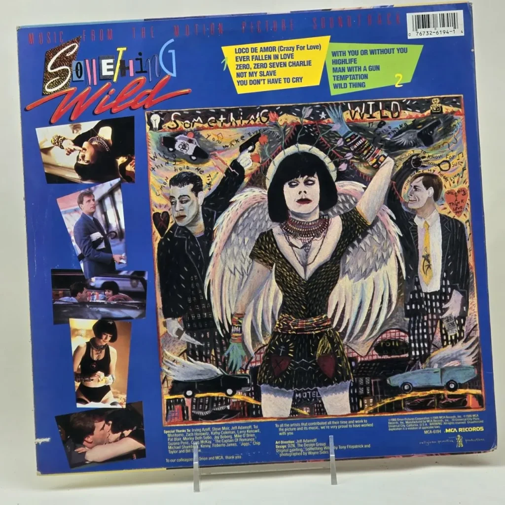 Something Wild movie soundtrack vinyl album cover with original artwork and film stills. by Remates Narvaja