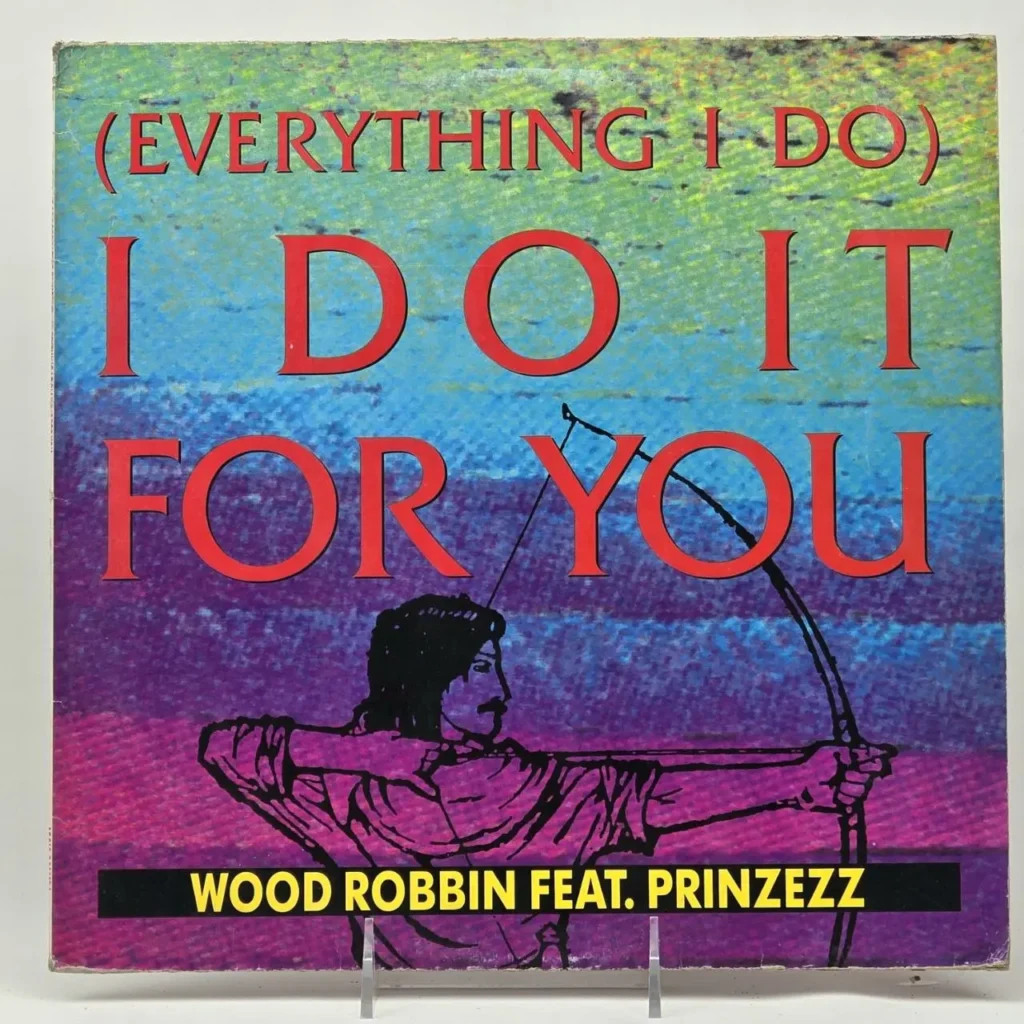 Portada del single (Everything I Do) I Do It For You de Wood Robbin feat. Prinzezz, con un arquero y fondo de colores. by Remates Narvaja