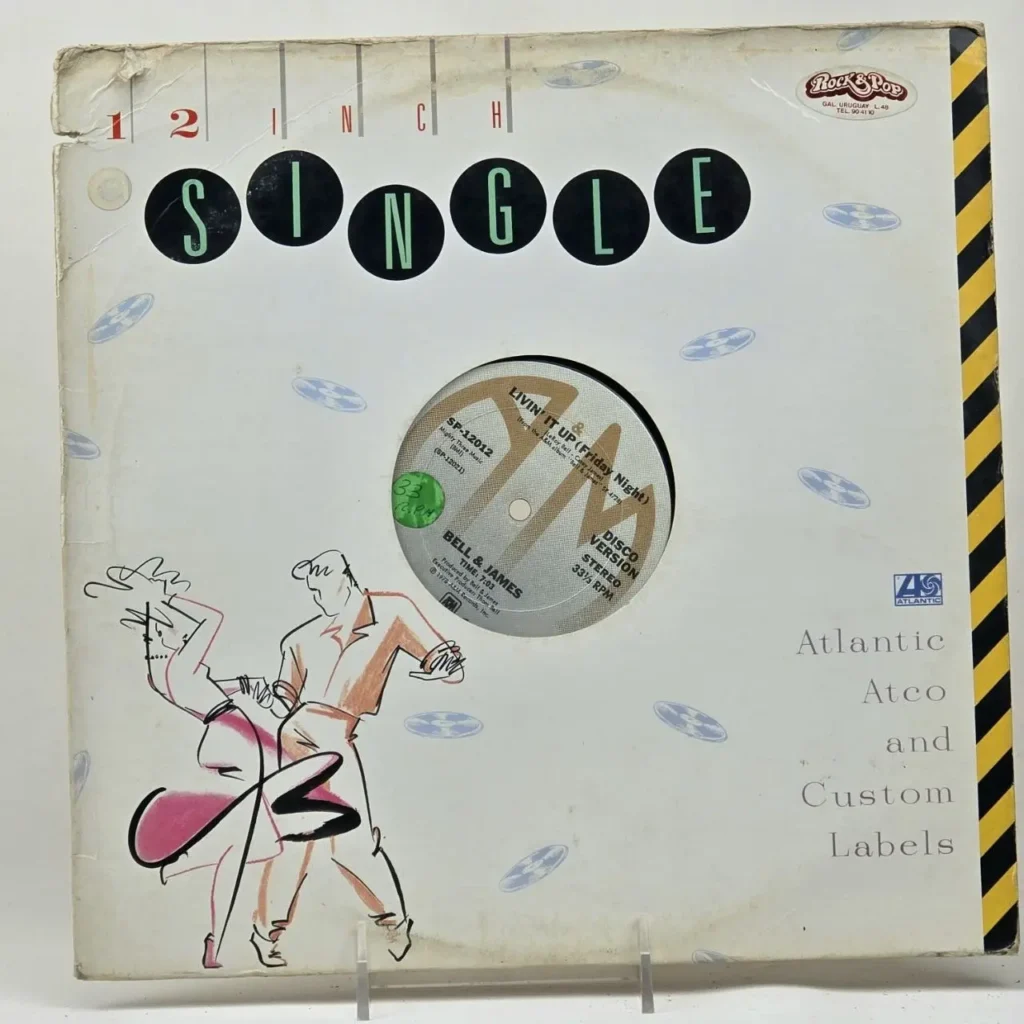 Bell & James Livin' It Up (Friday Night) 12-inch single vinyl record, disco version, Atlantic Records. by Remates Narvaja