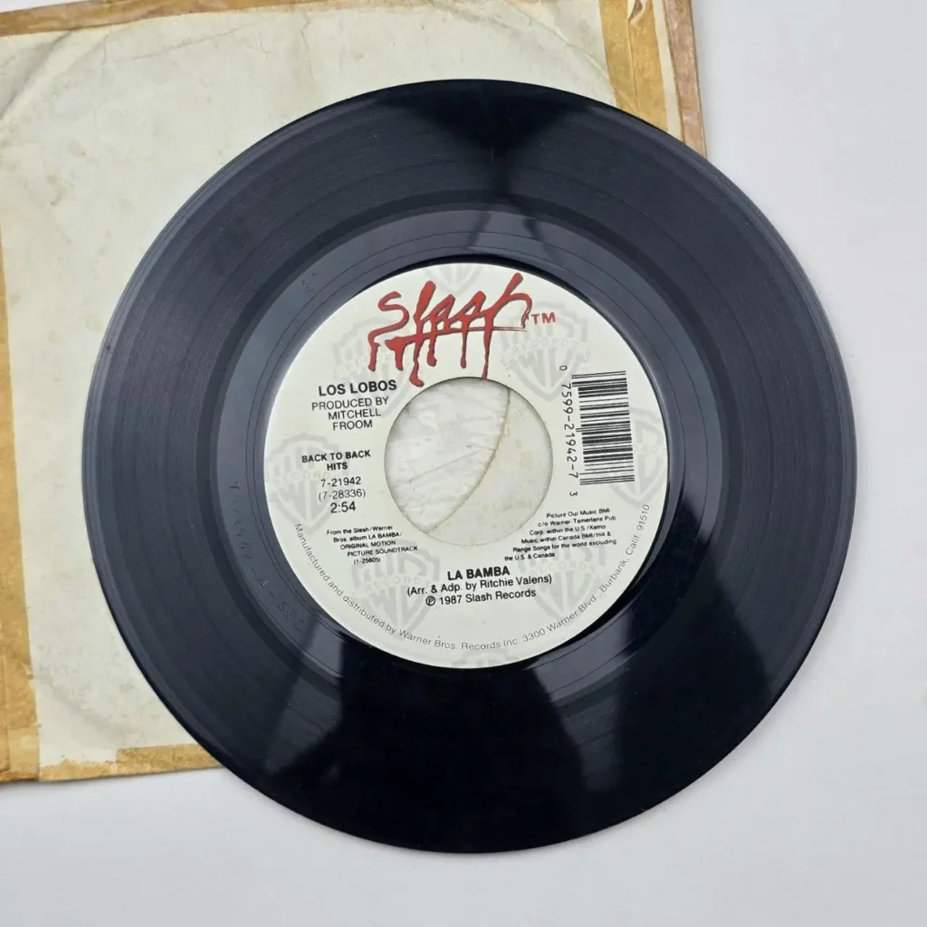 Vinilo 7 pulgadas de Los Lobos "La Bamba" de Slash Records. by Remates Narvaja