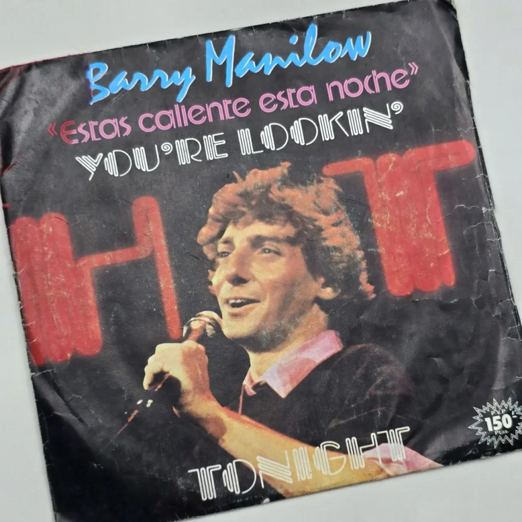 Barry Manilow "You're Lookin' Hot Tonight" single cover by Remates Narvaja
