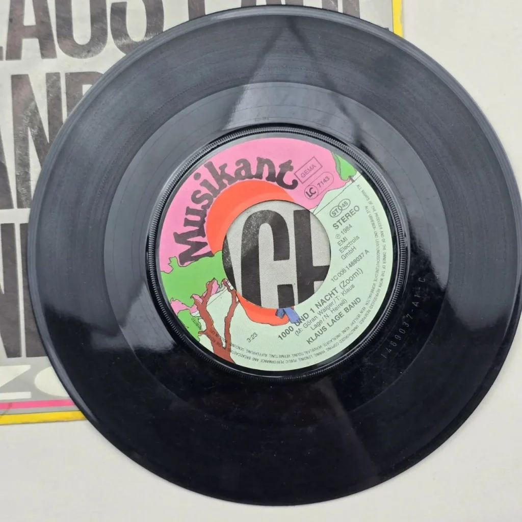 Vinilo single de 7 pulgadas de Klaus Lage Band, 1000 und 1 Nacht (Zoom!), Musikant 198 by Remates Narvaja