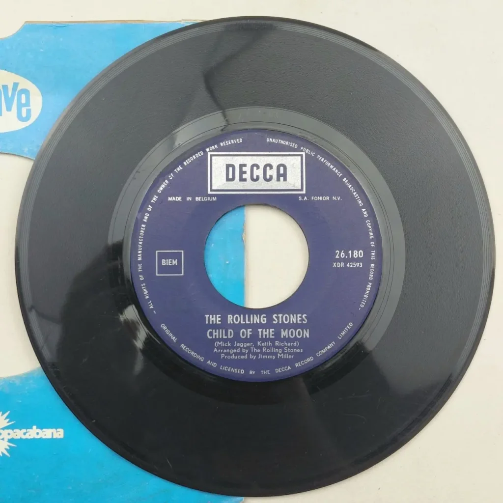 Vinilo 45 RPM The Rolling Stones Child of the Moon Decca Bélgica by Remates Narvaja