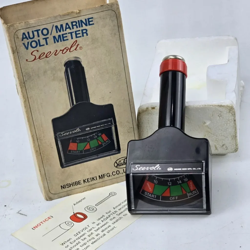 Voltímetro vintage Seevolt Auto/Marino de Nishibe Keiki con caja e instrucciones. by Remates Narvaja