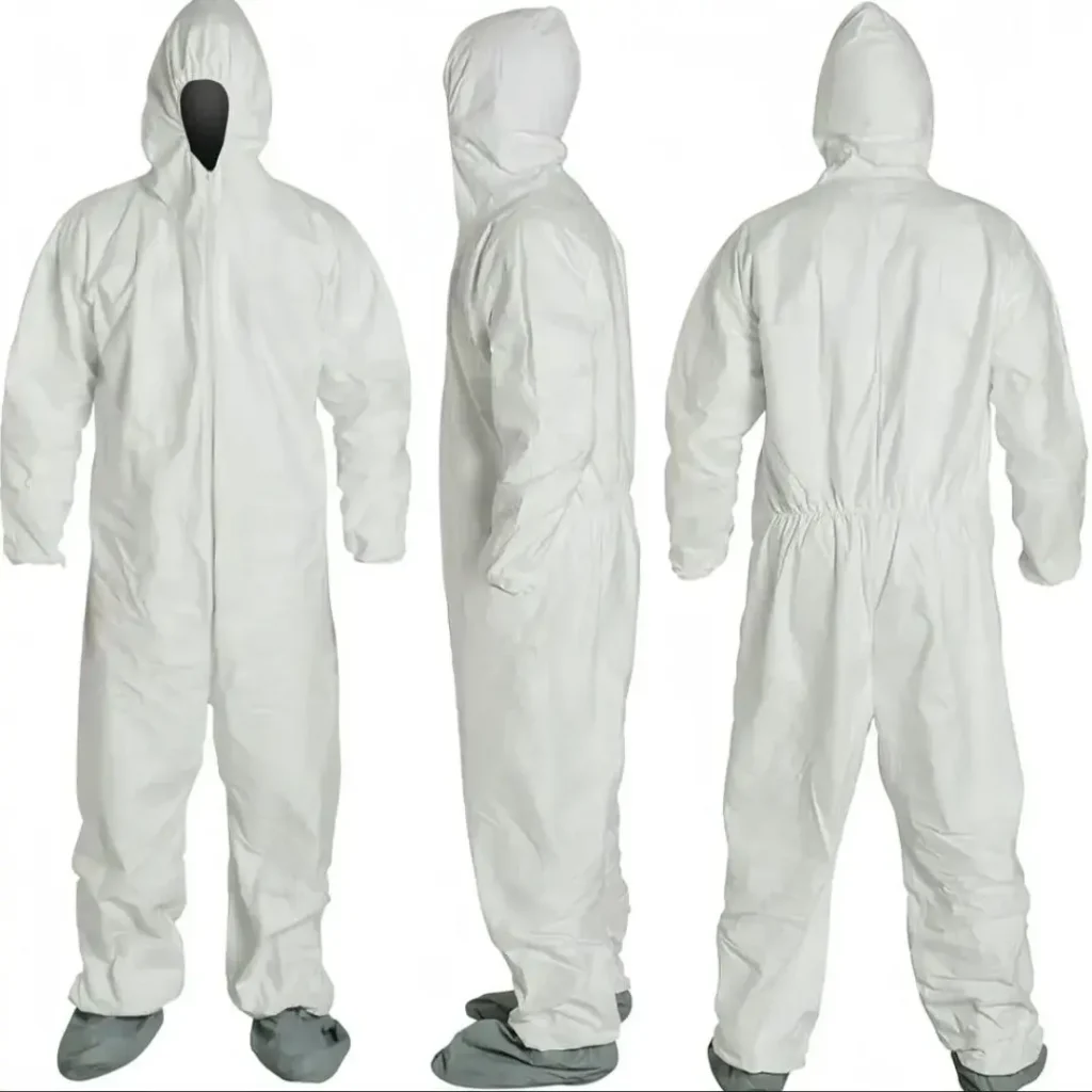 Traje de protección desechable blanco con capucha." by Remates Narvaja