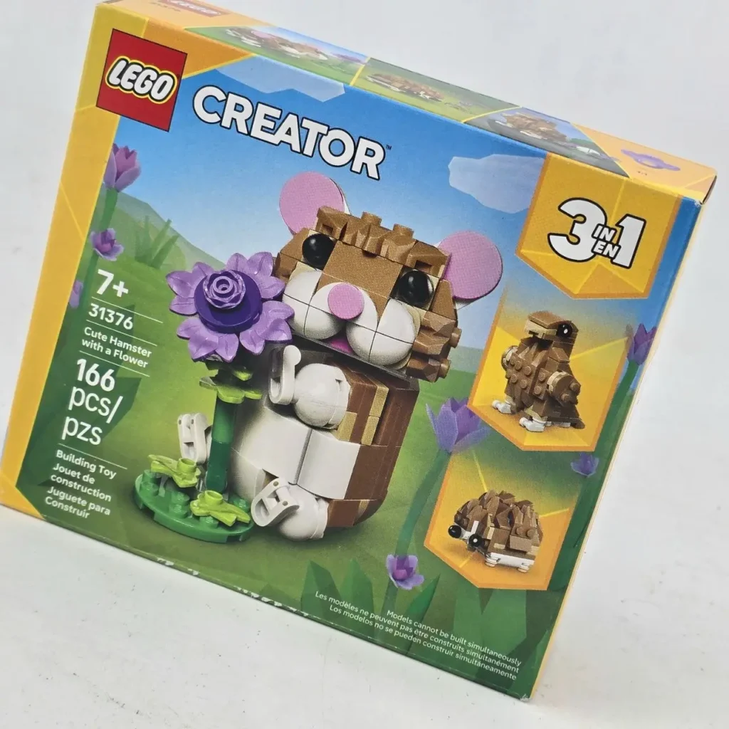 Caja del set LEGO Creator 31376 "Cute Hamster with a Flower" 3 en 1. by Remates Narvaja