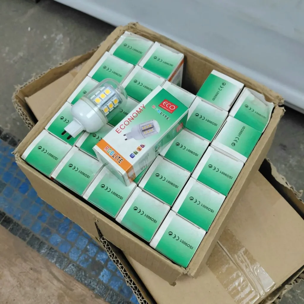 Caja con bombillas LED G9 Economy RGBLITE. by Remates Narvaja