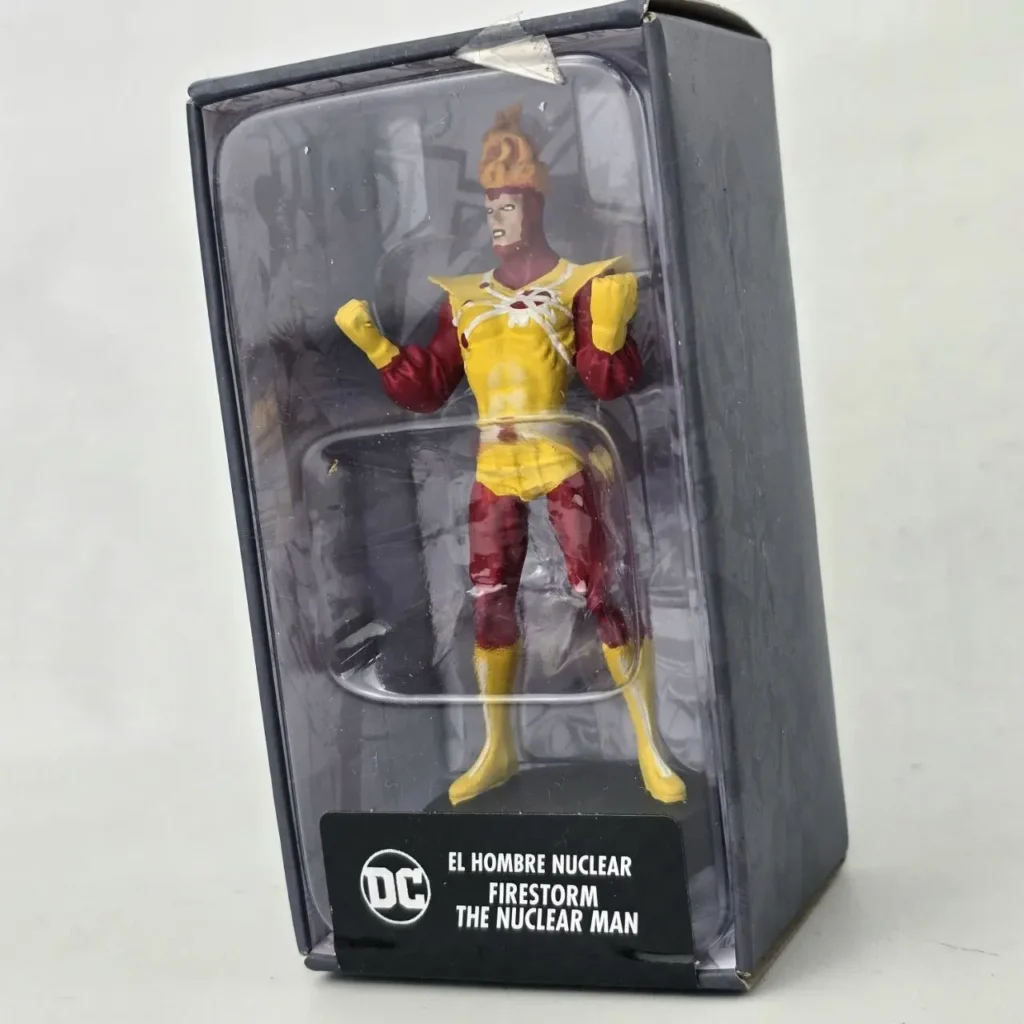 Figura de acción DC Comics Firestorm "El Hombre Nuclear" en caja, con traje amarillo y rojo. by Remates Narvaja