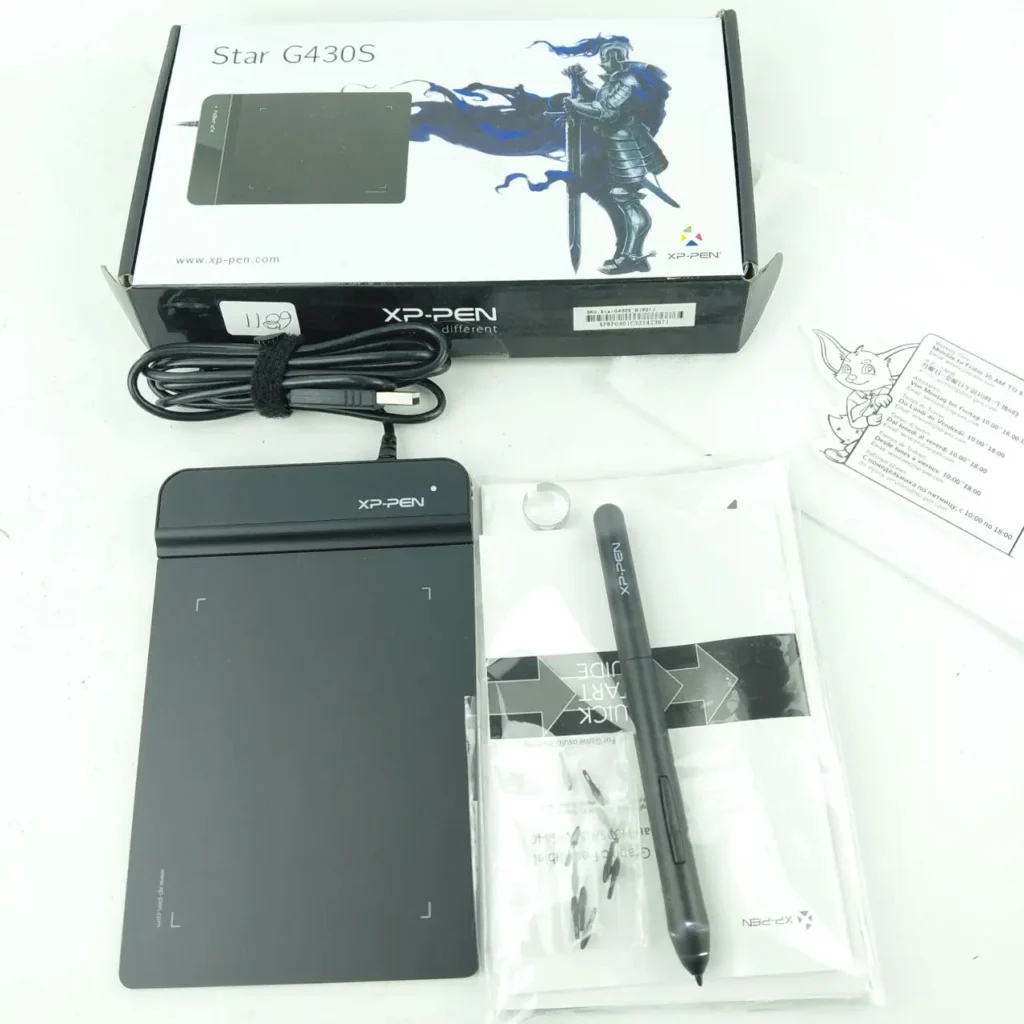 XP-PEN Star G430S tableta gráfica con lápiz y accesorios. by Remates Narvaja