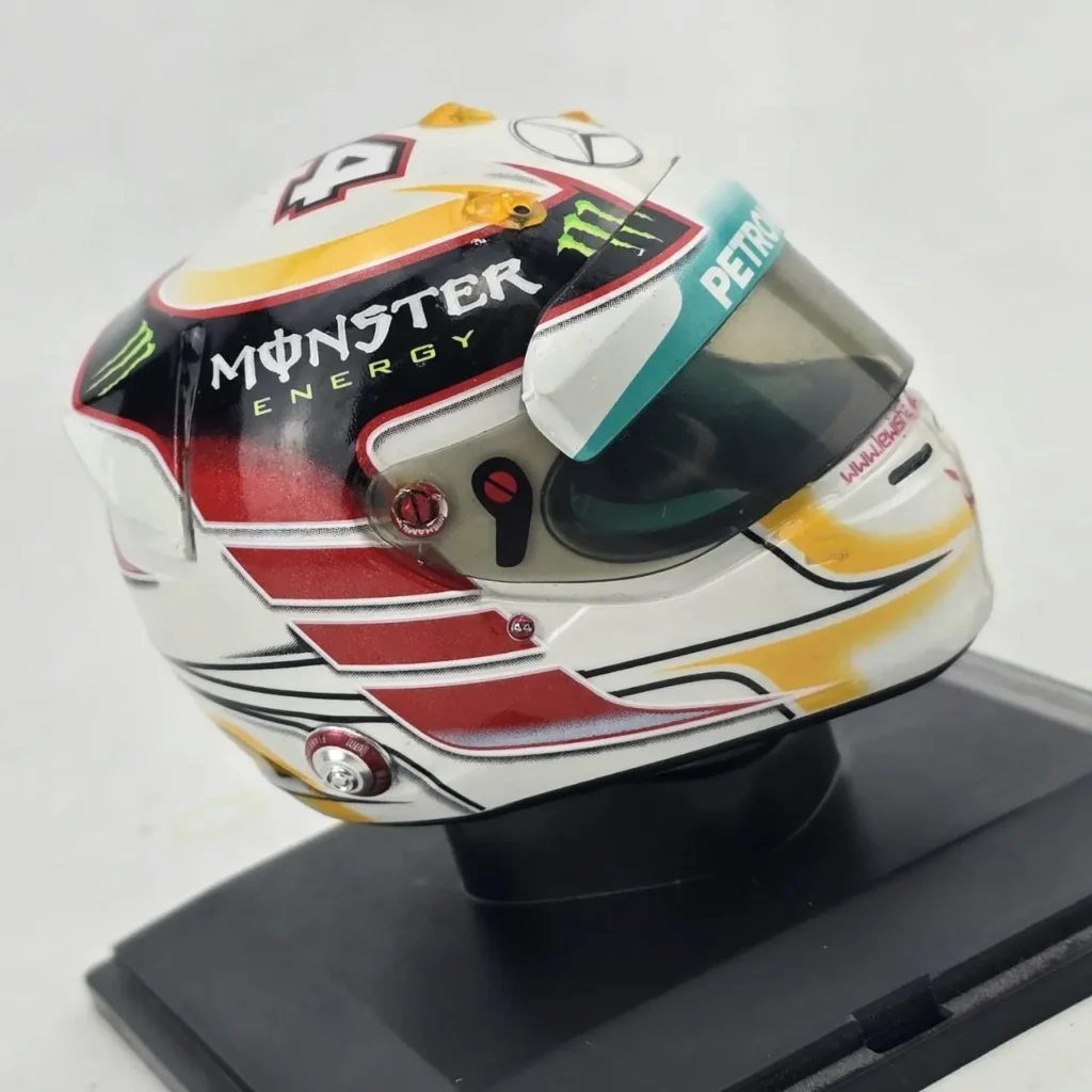 Casco miniatura Lewis Hamilton F1 Monster Energy by Remates Narvaja