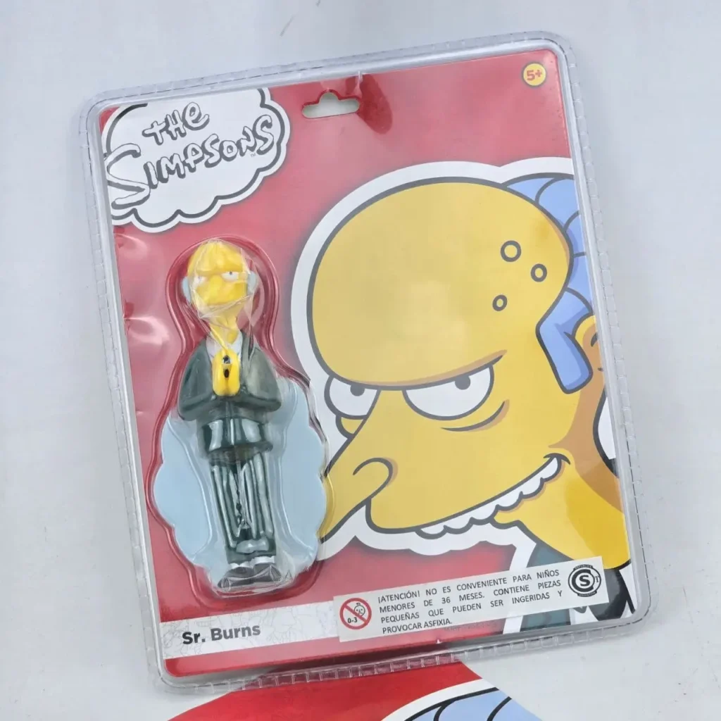 Figura de acción coleccionable de Sr. Burns de Los Simpsons en su empaque. by Remates Narvaja