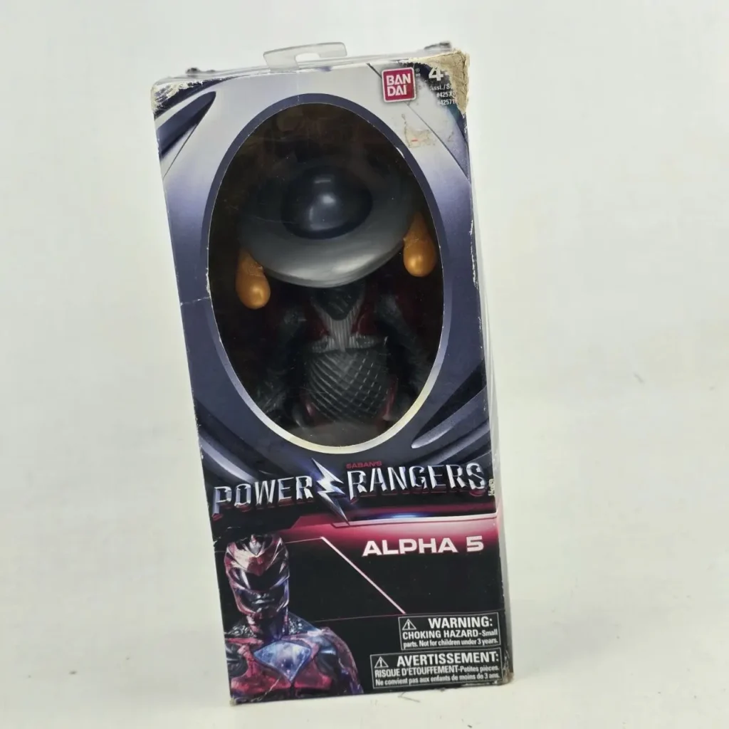 Figura de acción Bandai Power Rangers Alpha 5 en su caja. by Remates Narvaja