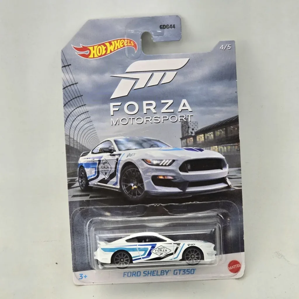 Hot Wheels Ford Shelby GT350 blanco Forza Motorsport en blister. by Remates Narvaja
