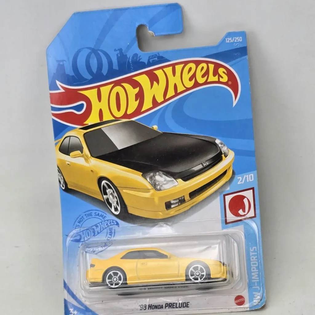 Hot Wheels '98 Honda Prelude amarillo en empaque. by Remates Narvaja