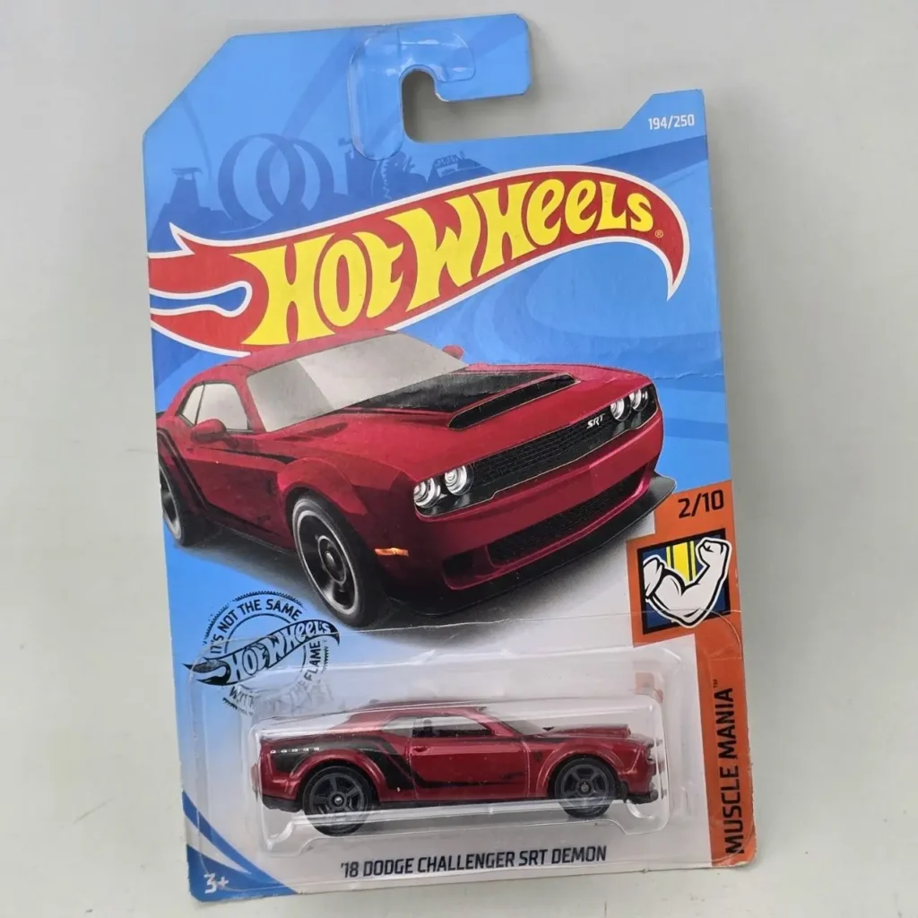 Hot Wheels '18 Dodge Challenger SRT Demon rojo Muscle Mania 194/250 nuevo en paquete. by Remates Narvaja