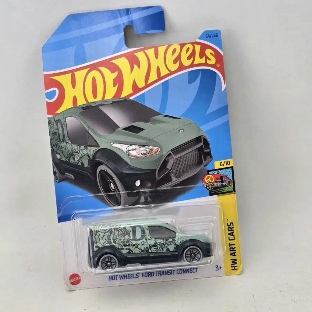 Hot Wheels Ford Transit Connect verde HW Art Cars con gráfico de tigre. by Remates Narvaja