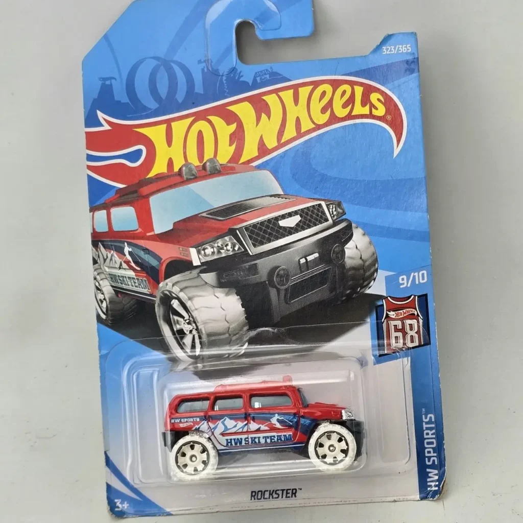 Hot Wheels Rockster HW Ski Team red SUV diecast car from the HW Sports series, new in package. by Remates Narvaja