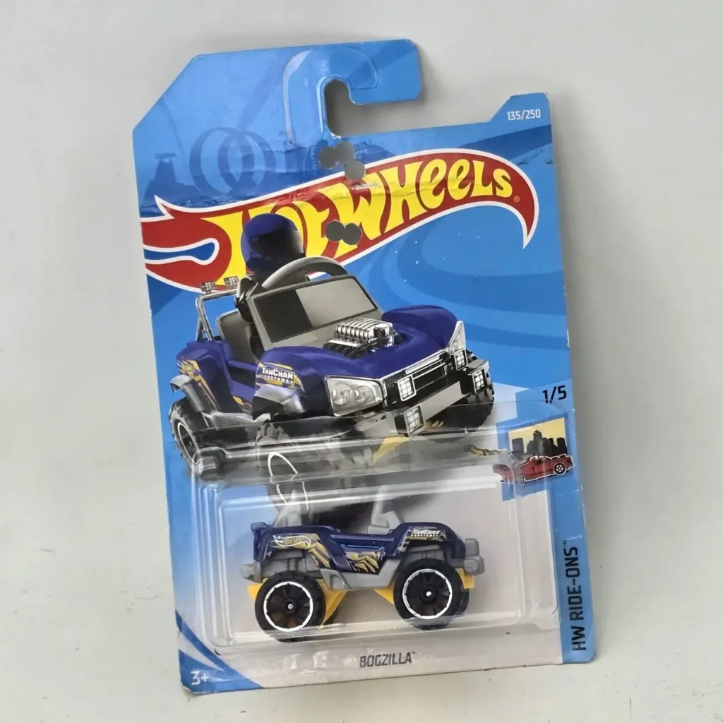 Hot Wheels Bogzilla vehículo todoterreno azul en su empaque original de la serie HW Ride-Ons. by Remates Narvaja