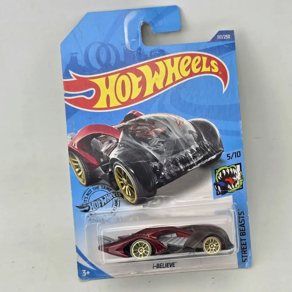 Hot Wheels i-BELIEVE Street Beasts coche de juguete rojo y negro en paquete sellado. by Remates Narvaja