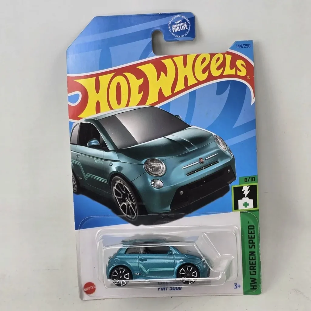 Hot Wheels Fiat 500e teal HW Green Speed, nuevo en paquete. by Remates Narvaja