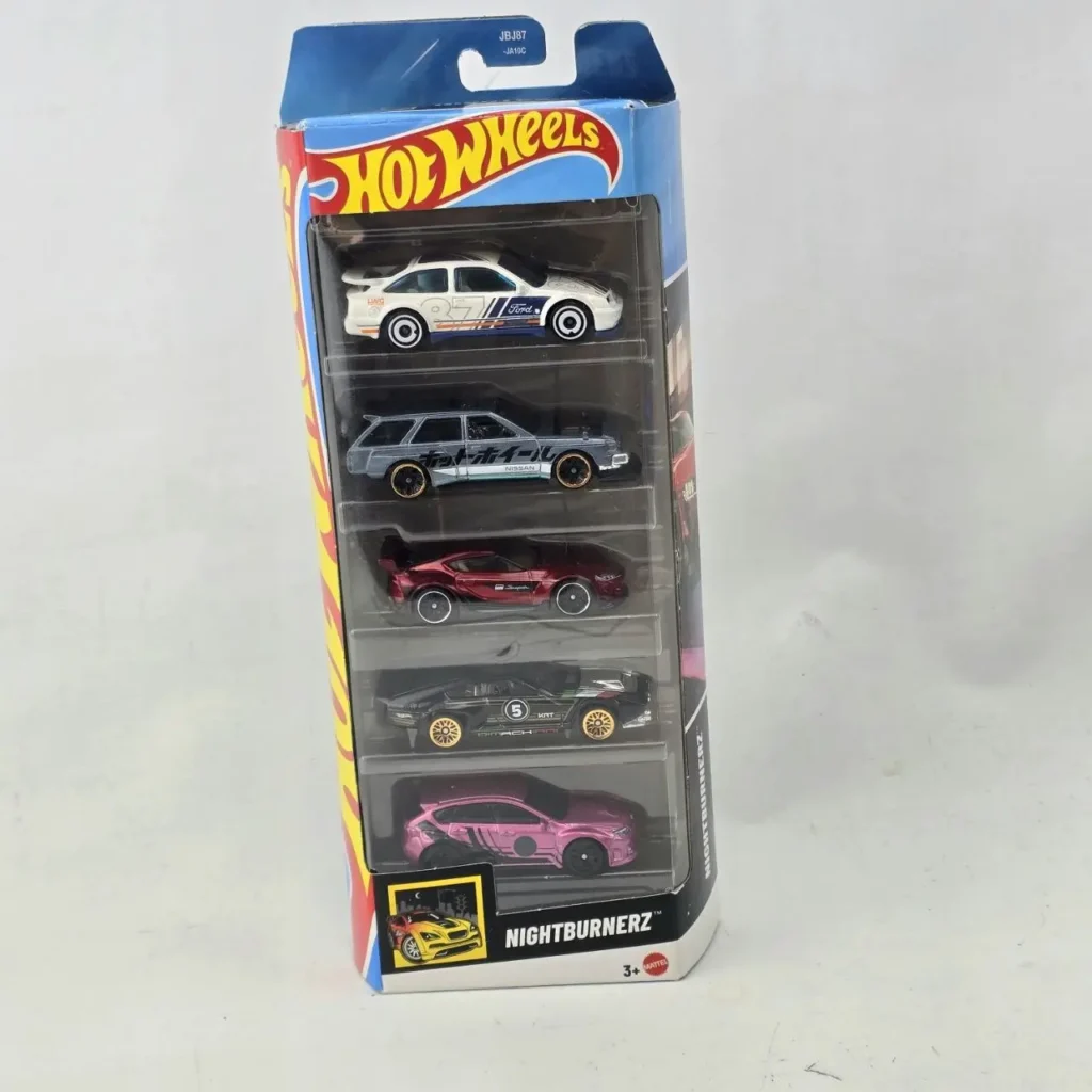 Paquete de 5 coches Hot Wheels Nightburnerz en su empaque original. by Remates Narvaja