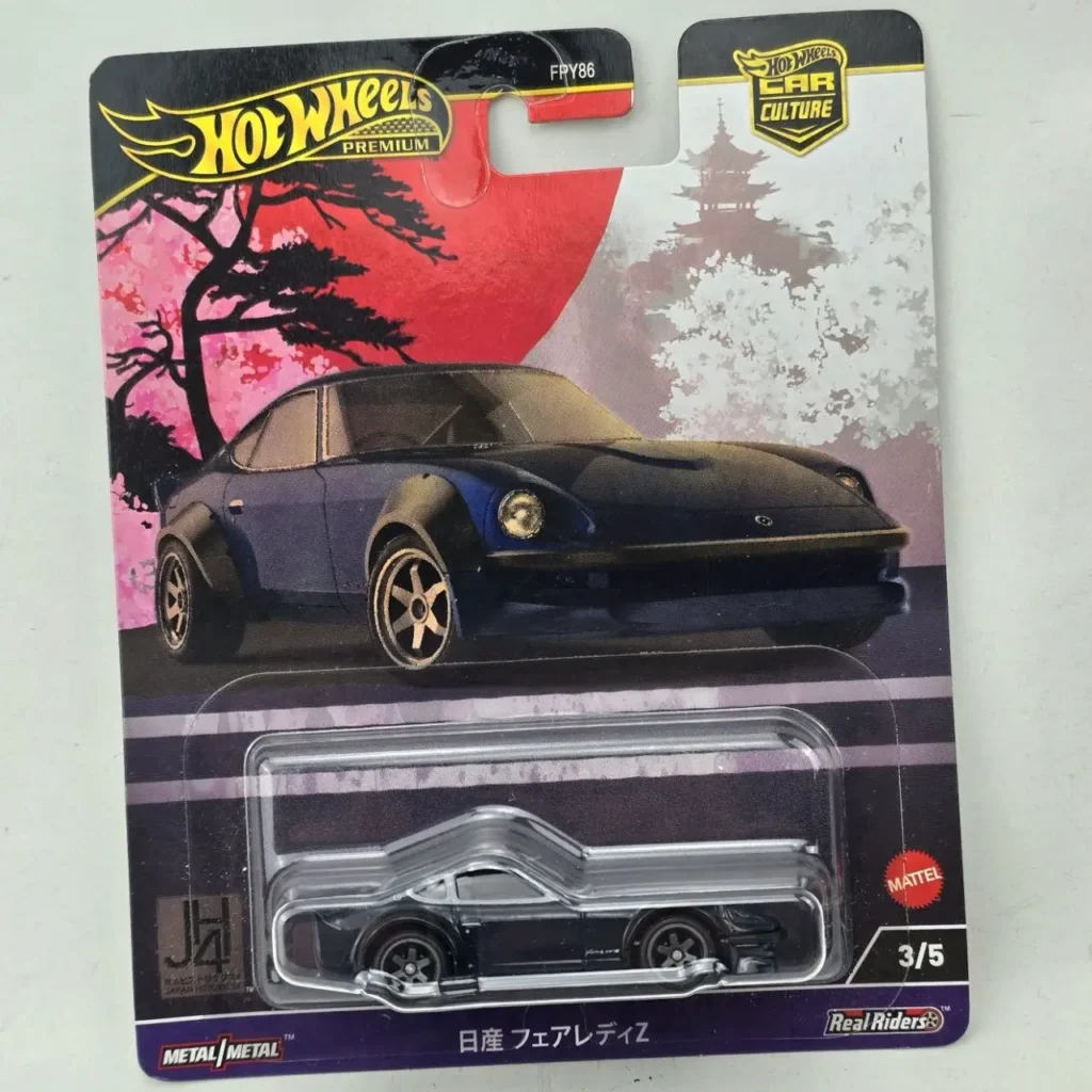 Hot Wheels Premium Car Culture Japan Historics Nissan Fairlady Z azul oscuro die-cast. by Remates Narvaja