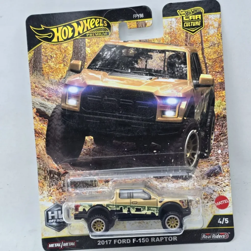 Hot Wheels Premium Car Culture 2017 Ford F-150 Raptor dorada en empaque. by Remates Narvaja
