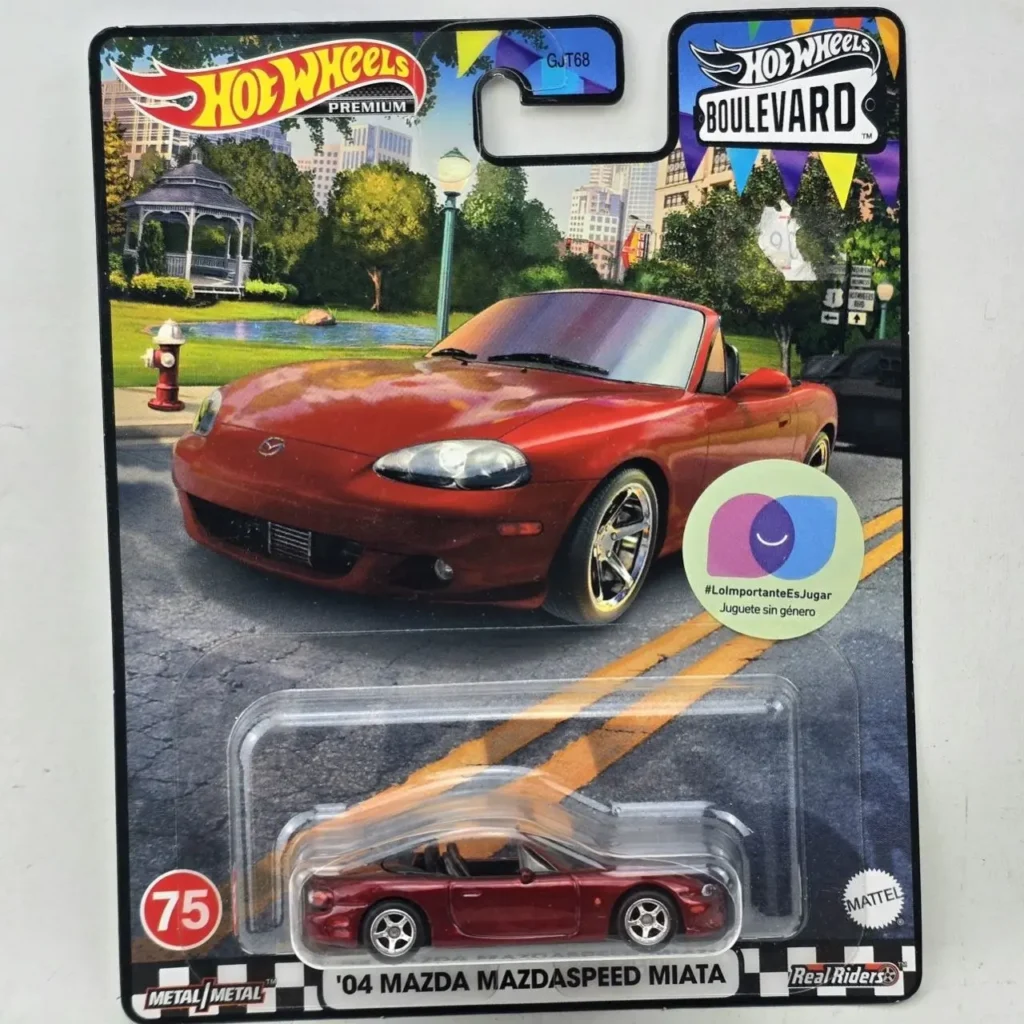 Hot Wheels Premium Boulevard '04 Mazda Mazdaspeed Miata rojo, diecast, en empaque GJT68. by Remates Narvaja