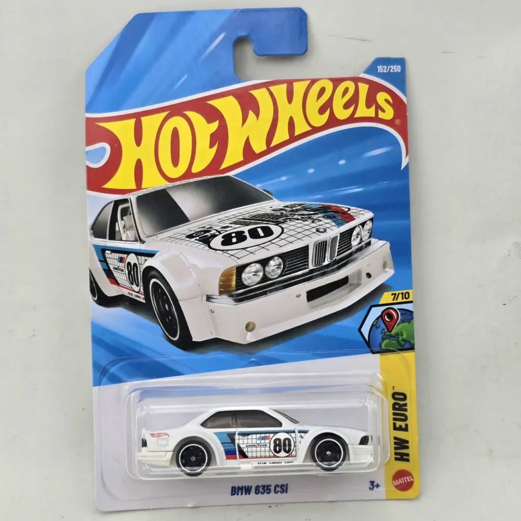 Hot Wheels BMW 635 CSi blanco con el número 80 en su empaque original. by Remates Narvaja