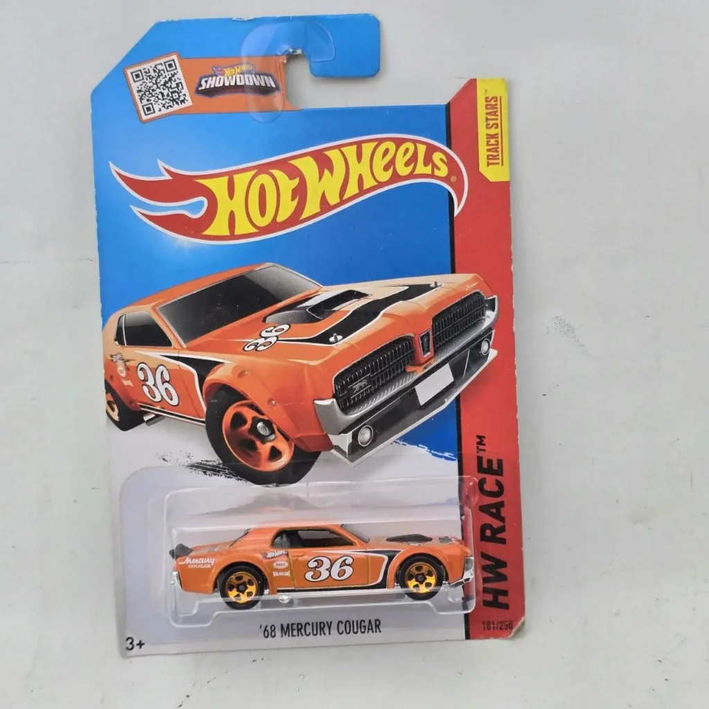 Hot Wheels '68 Mercury Cougar naranja en su empaque original. by Remates Narvaja
