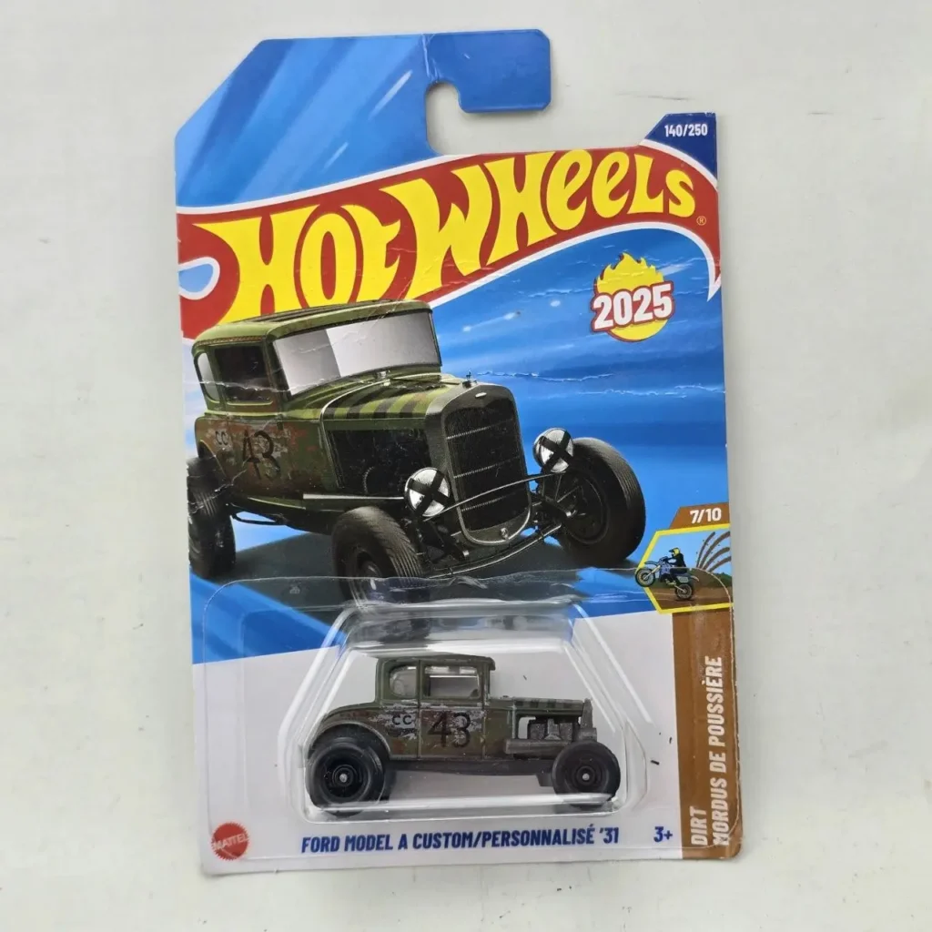 Hot Wheels 2025 Ford Model A Custom '31 verde camuflaje diecast coche nuevo en paquete. by Remates Narvaja