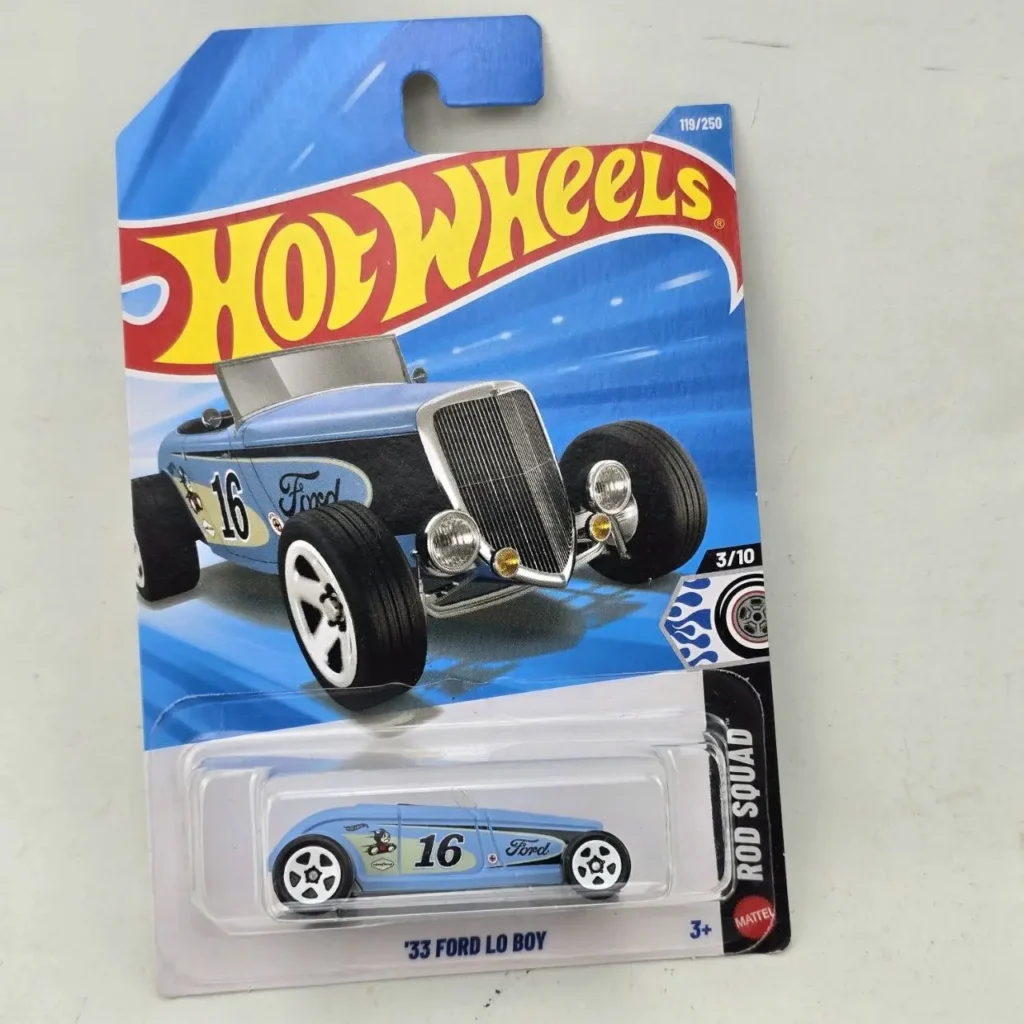 Hot Wheels '33 Ford Lo Boy azul, serie Rod Squad, en su empaque. by Remates Narvaja
