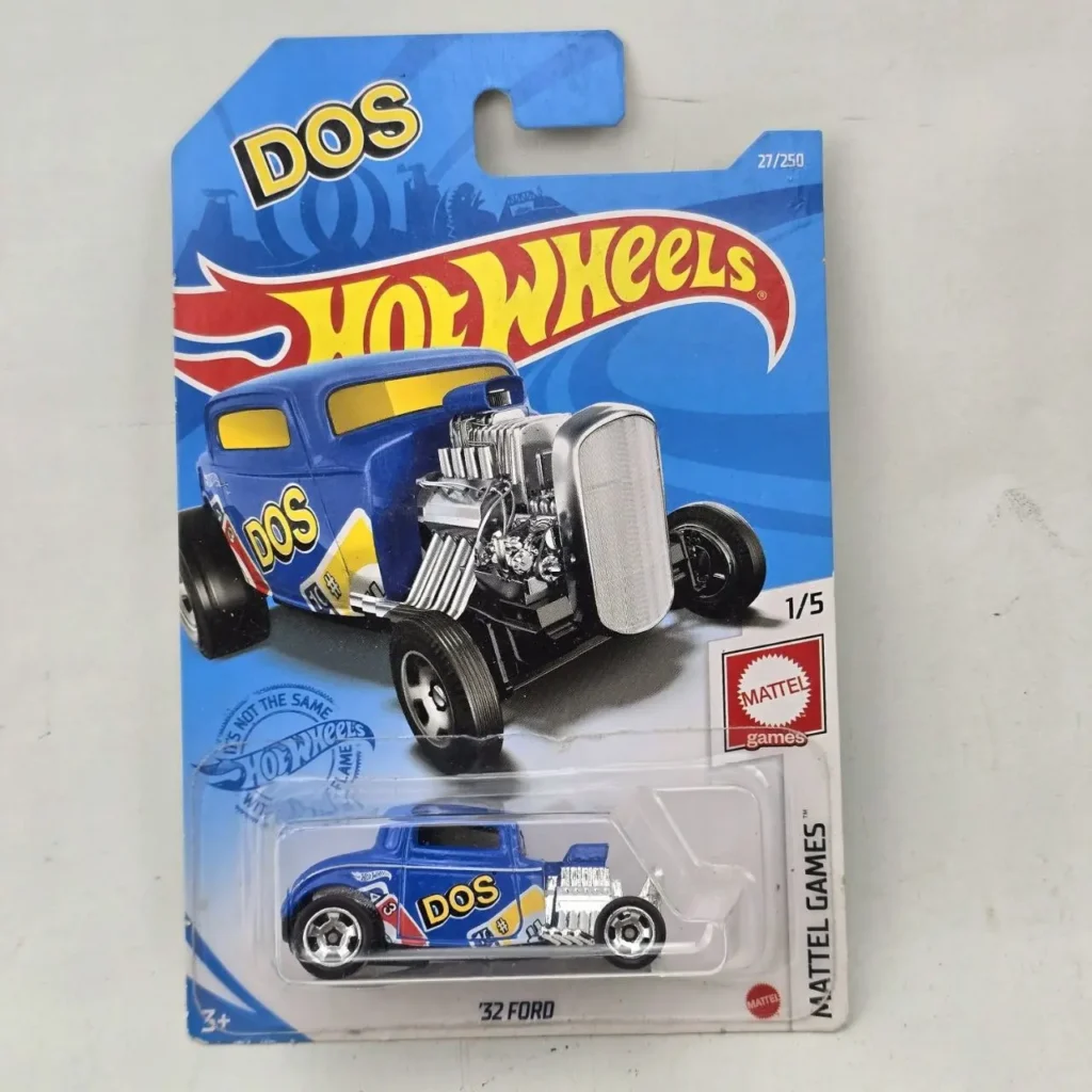 Hot Wheels '32 Ford azul con diseño "DOS" en empaque original. by Remates Narvaja